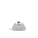 Max Mara Small Pasticcino Bag in Jacquard, Black | Clutch Bags | Luxury Shoes 