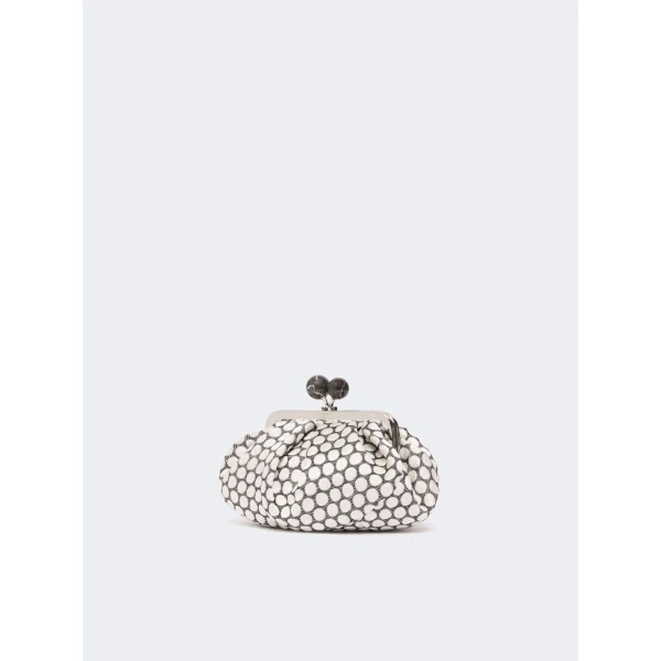 Max Mara Small Pasticcino Bag in Jacquard, Black | Clutch Bags | Luxury Shoes 