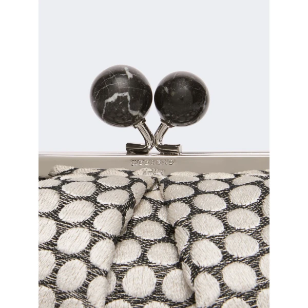 Max Mara Small Pasticcino Bag in Jacquard, Black | Clutch Bags | Luxury Shoes 