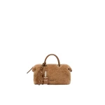 Max Mara Small Teddy Boston Bag in Camel | Women | Luxury Shoes 