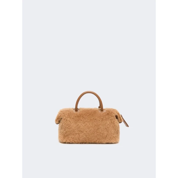 Max Mara Small Teddy Boston Bag in Camel | Totes & Top-Handle Bags | Luxury Shoes 