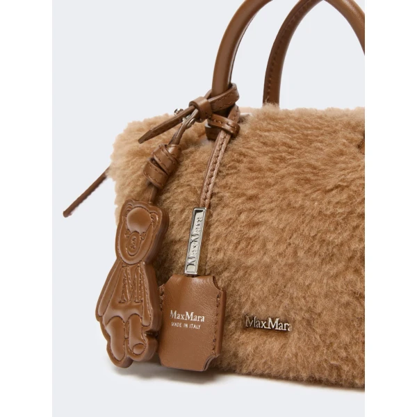 Max Mara Small Teddy Boston Bag in Camel | Totes & Top-Handle Bags | Luxury Shoes 