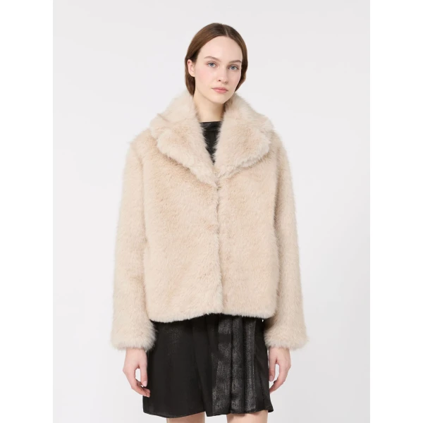 Max Mara Soft Textured Short Coat in Powder Pink | Coats | Luxury Shoes 