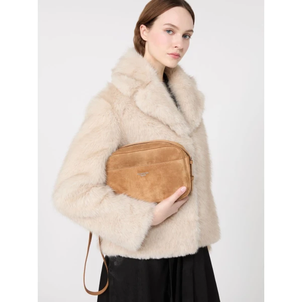 Max Mara Soft Textured Short Coat in Powder Pink | Coats | Luxury Shoes 