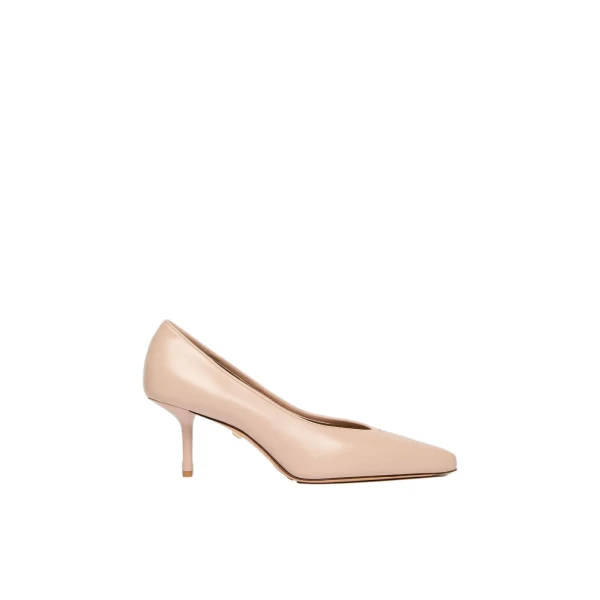Softpump Nappa Leather Court Shoes in Nude