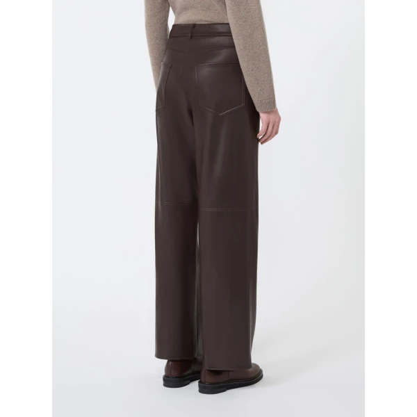 Max Mara Sospiro Coated Jersey Trousers in Brown | Tailored pants | Luxury Shoes 