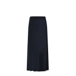 Max Mara Sospiro Long Silk Crepe de Chine Skirt in Ultramarine | Maxi Skirts | Luxury Shoes 