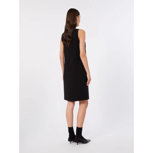 Max Mara Spadino Flared Cady Mini Dress in Black | Mini Dresses | Luxury Shoes 