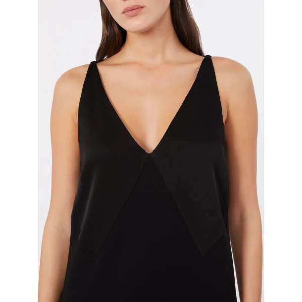 Max Mara Spadino Flared Cady Mini Dress in Black | Mini Dresses | Luxury Shoes 