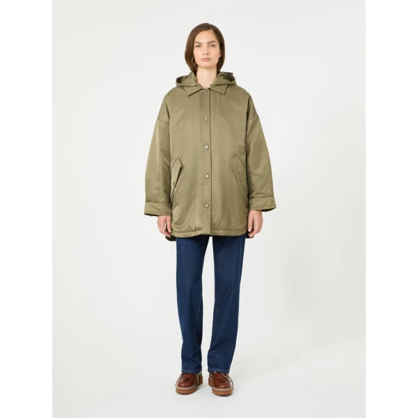 Max Mara Spigola Reversible Water-Repellent Down Jacket in Khaki | Jackets | Luxury Shoes 