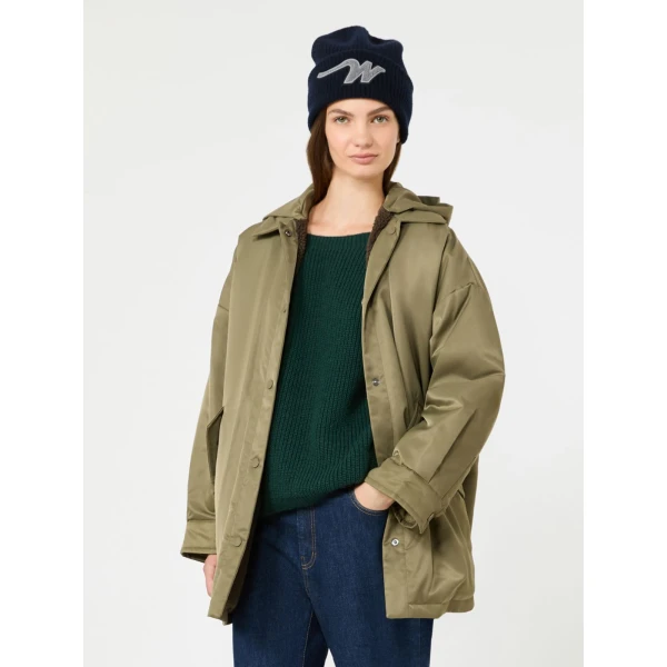Max Mara Spigola Reversible Water-Repellent Down Jacket in Khaki | Jackets | Luxury Shoes 