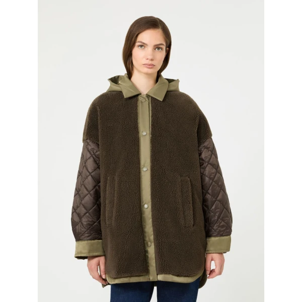 Max Mara Spigola Reversible Water-Repellent Down Jacket in Khaki | Jackets | Luxury Shoes 