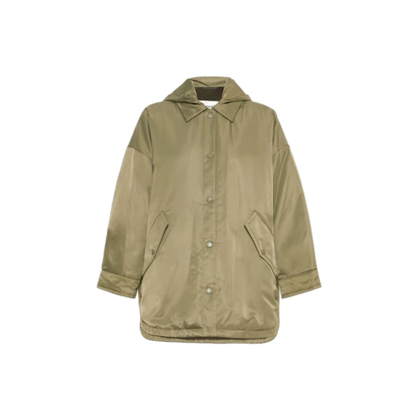 Max Mara Spigola Reversible Water-Repellent Down Jacket in Khaki | Jackets | Luxury Shoes 