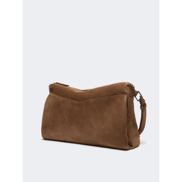 Max Mara Split Calfskin Crossbody Bag in Hazelnut Brown | Shoulder & Crossbody Bags | Luxury Shoes 