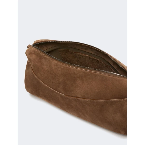 Max Mara Split Calfskin Crossbody Bag in Hazelnut Brown | Shoulder & Crossbody Bags | Luxury Shoes 