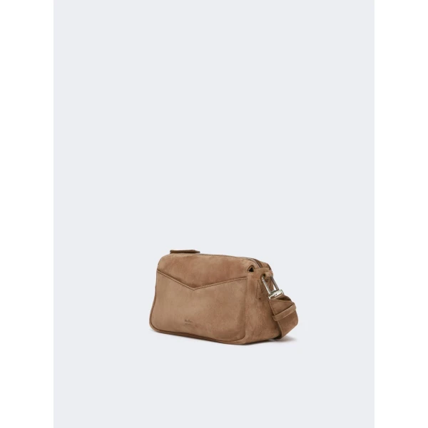 Max Mara Split Leather Micro Handbag in Hazelnut Brown | Mini Bags | Luxury Shoes 