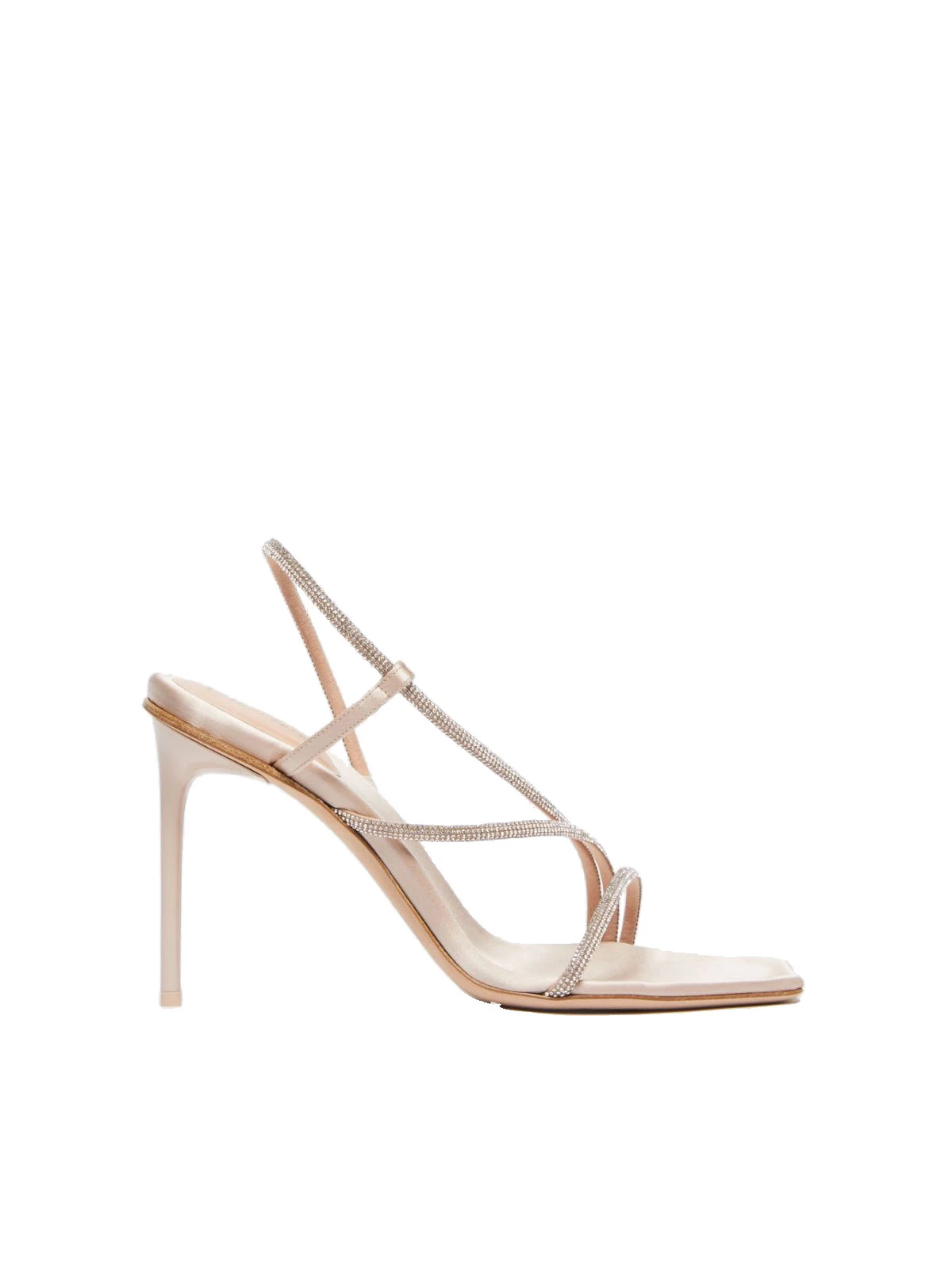 Max Mara Stark Satin and Crystal Sandals in Beige Max Mara Stark Satin and Crystal Sandals in Beige | Sandals | Luxury Shoes