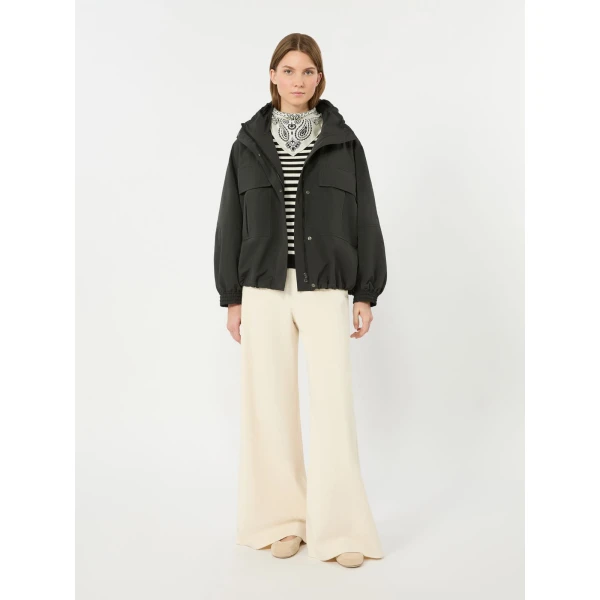 Max Mara Stecca Stretch Viscose Boat-Neck Jumper in Black | Sweaters | Luxury Shoes 