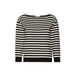 Max Mara Stecca Stretch Viscose Boat-Neck Jumper in Black | Sweaters | Luxury Shoes 
