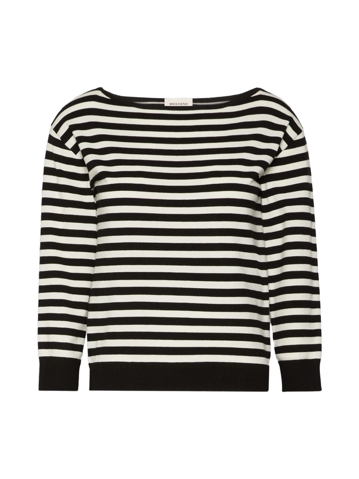 Max Mara Stecca Stretch Viscose Boat-Neck Jumper in Black Max Mara Stecca Stretch Viscose Boat-Neck Jumper in Black | Sweaters | Luxury Shoes