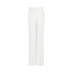 Max Mara Steppa Cady Tuxedo Trousers in White | Tailored pants | Luxury Shoes 