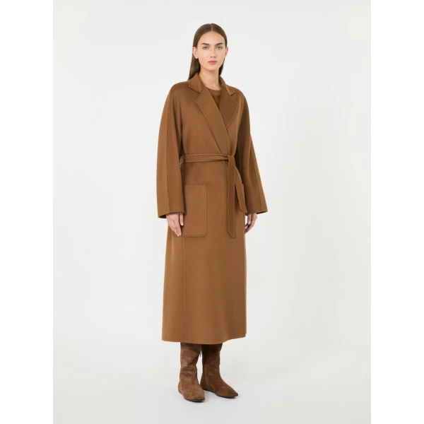 Max Mara Strenna Long Cashmere Coat in Camel | Wool Coat | Luxury Shoes 