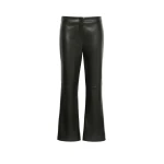 Max Mara Sublime Coated Jersey Cropped Trousers in Black | Tailored pants | Luxury Shoes 