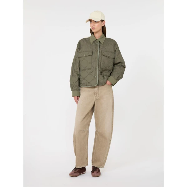 Max Mara Sughero Reversible Water-Repellent Padded Jacket in Khaki | Jackets | Luxury Shoes 