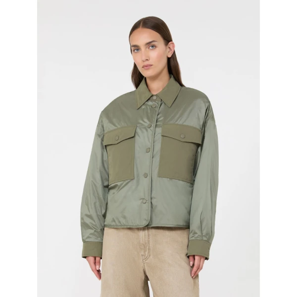 Max Mara Sughero Reversible Water-Repellent Padded Jacket in Khaki | Jackets | Luxury Shoes 