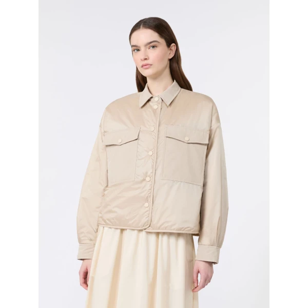 Max Mara Sughero Reversible Water-Repellent Padded Jacket in Sand | Jackets | Luxury Shoes 