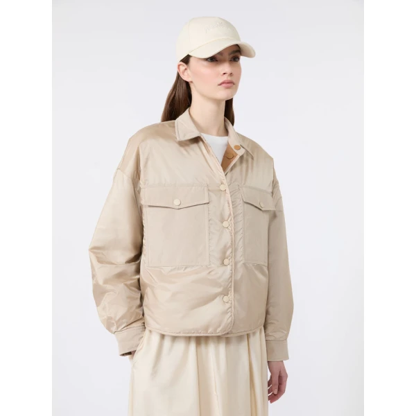 Max Mara Sughero Reversible Water-Repellent Padded Jacket in Sand | Jackets | Luxury Shoes 