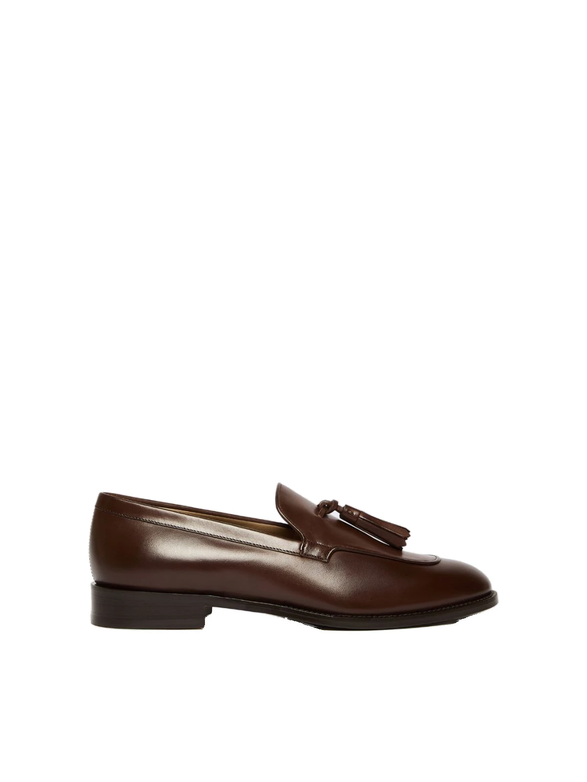 Max Mara Sultano Tasselled Leather Loafers in Cocoa Max Mara Sultano Tasselled Leather Loafers in Cocoa | Loafers | Luxury Shoes