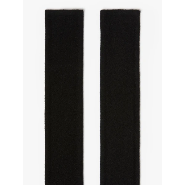 Max Mara Sun Wool Self-Tie Belt in Black | Belts | Luxury Shoes 