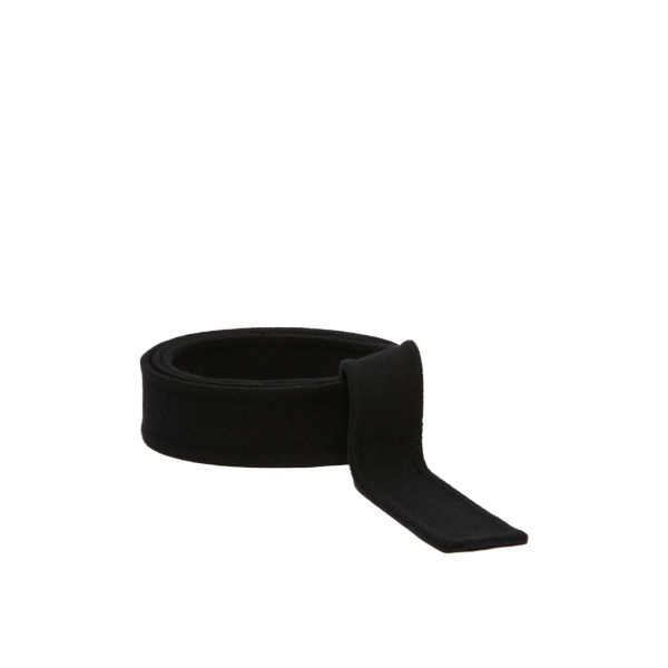 Max Mara Sun Wool Self-Tie Belt in Black | Belts | Luxury Shoes 