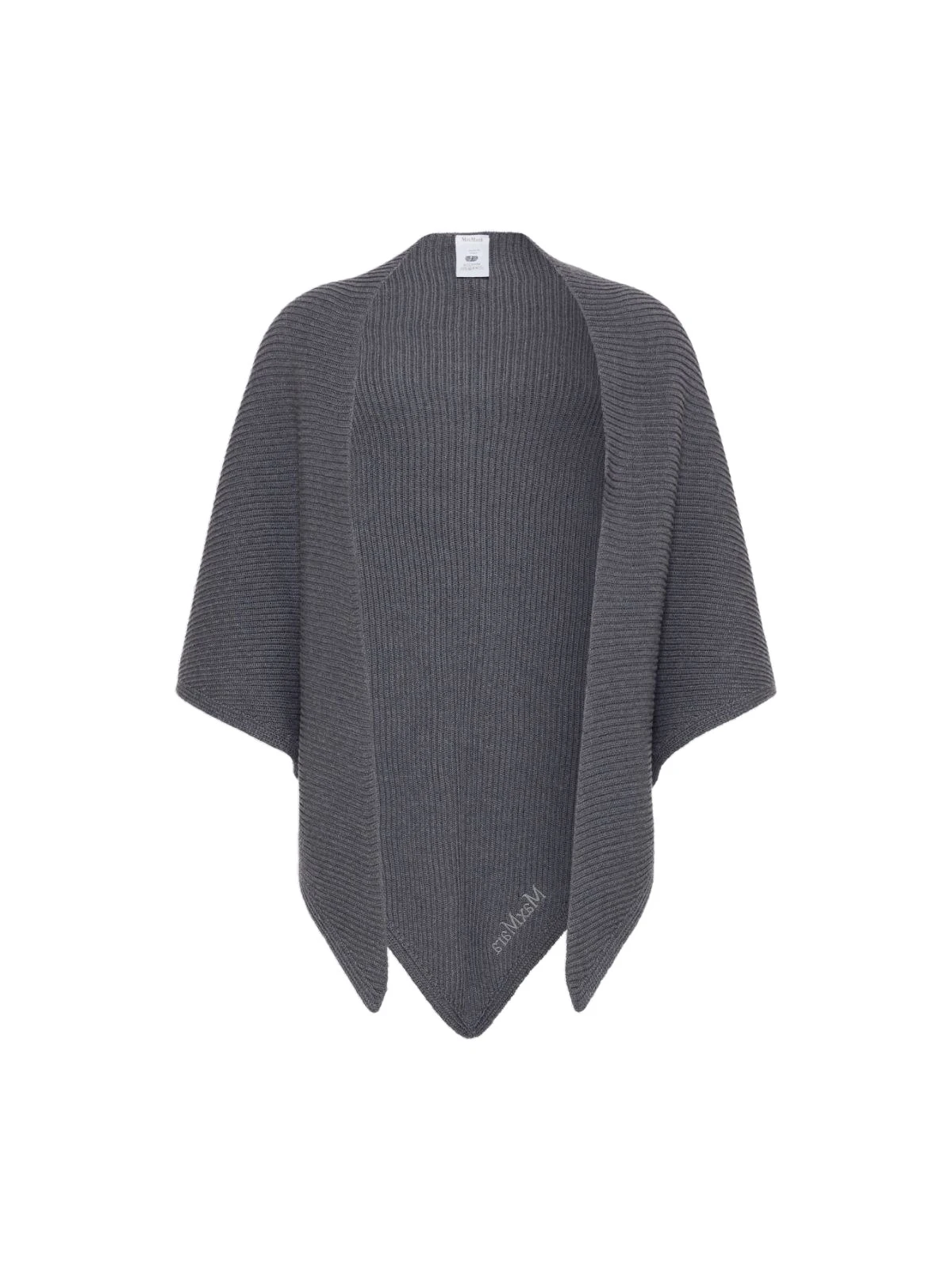 Max Mara Supremo Oversized Wool Shawl in Dark Grey Max Mara Supremo Oversized Wool Shawl in Dark Grey | Scarves | Luxury Shoes