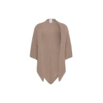 Max Mara Supremo Oversized Wool Shawl in Tobacco | Scarves | Luxury Shoes 