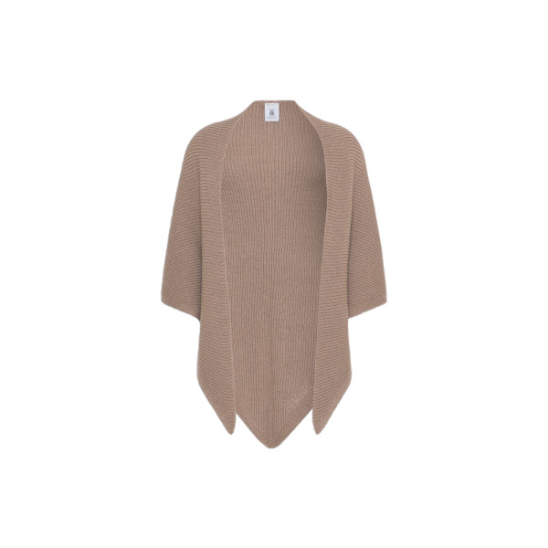 Max Mara Supremo Oversized Wool Shawl in Tobacco | Scarves | Luxury Shoes 