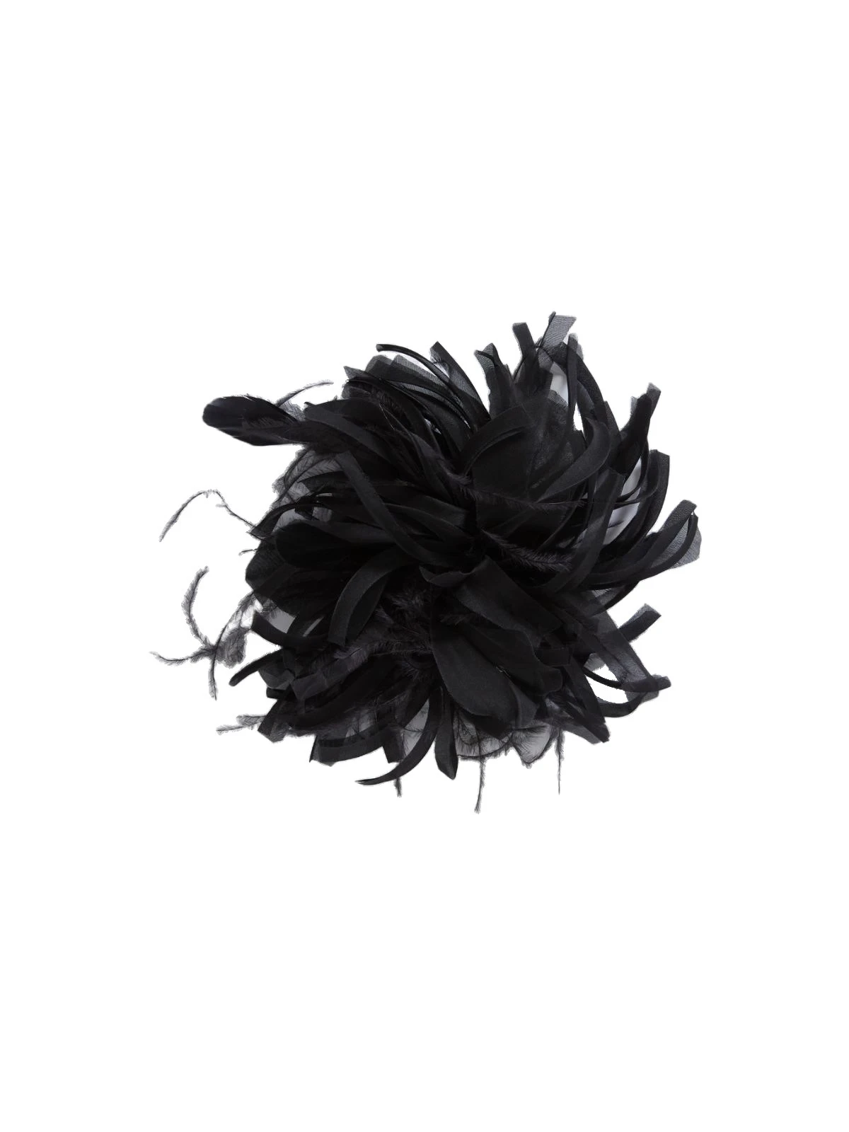 Max Mara Tabacco Organza Flower Brooch in Black Max Mara Tabacco Organza Flower Brooch in Black | Brooches & Pins | Luxury Shoes