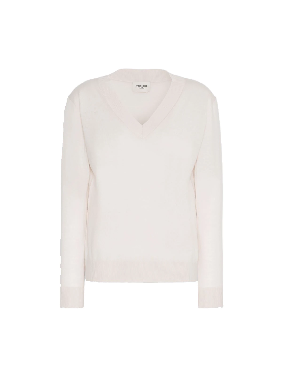 Max Mara Talamo Wool, Silk and Cashmere V-Neck Jumper in Ivory Max Mara Talamo Wool, Silk and Cashmere V-Neck Jumper in Ivory | Sweaters | Luxury Shoes