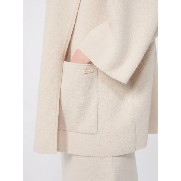 Max Mara Tanga Wool and Cashmere Hooded Cardigan in Beige | Cardigan | Luxury Shoes 
