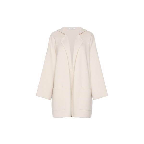 Max Mara Tanga Wool and Cashmere Hooded Cardigan in Beige | Cardigan | Luxury Shoes 
