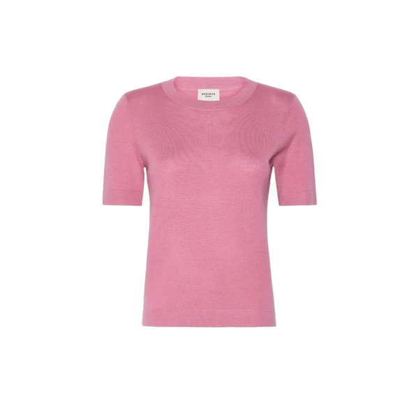 Max Mara Tapioca Wool Silk and Cashmere Jumper in Raspberry | Sweaters | Luxury Shoes 