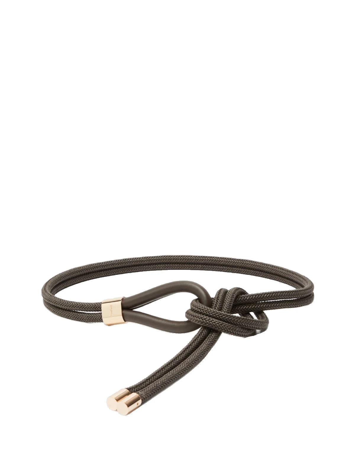 Max Mara Targa Waxed Cotton Belt in Dark Grey Max Mara Targa Waxed Cotton Belt in Dark Grey | Belts | Luxury Shoes