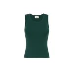 Max Mara Taro Sleeveless Stretch Viscose Top in Green | Sweaters | Luxury Shoes 
