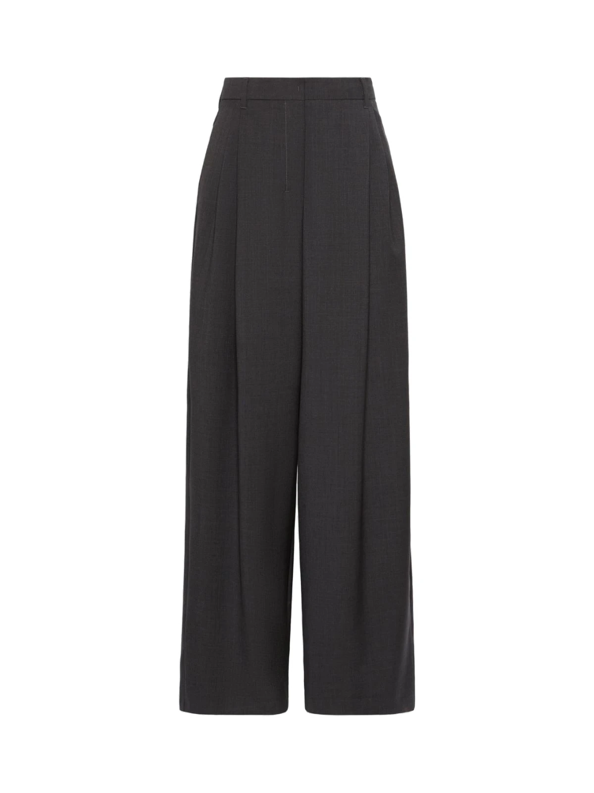 Max Mara Taro Wool Palazzo Trousers in Dark Grey Max Mara Taro Wool Palazzo Trousers in Dark Grey | Wide leg pants | Luxury Shoes