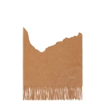 Max Mara Tartan Camel Logo Stole in Camel | Scarves | Luxury Shoes 