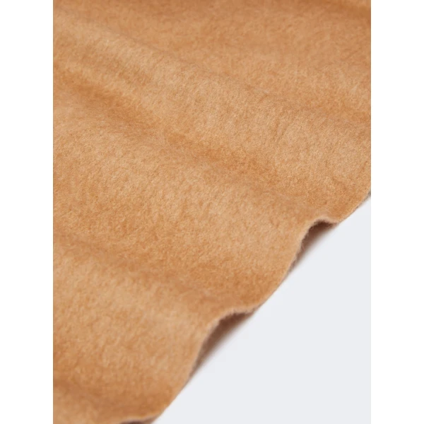 Max Mara Tartan Camel Logo Stole in Camel | Scarves | Luxury Shoes 