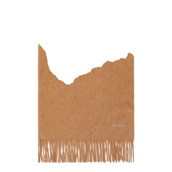 Tartan Camel Logo Stole in Camel