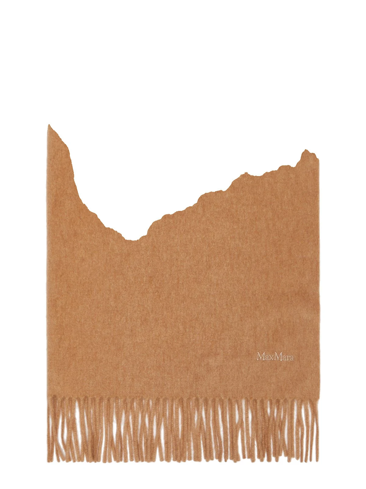 Max Mara Tartan Camel Logo Stole in Camel Max Mara Tartan Camel Logo Stole in Camel | Scarves | Luxury Shoes
