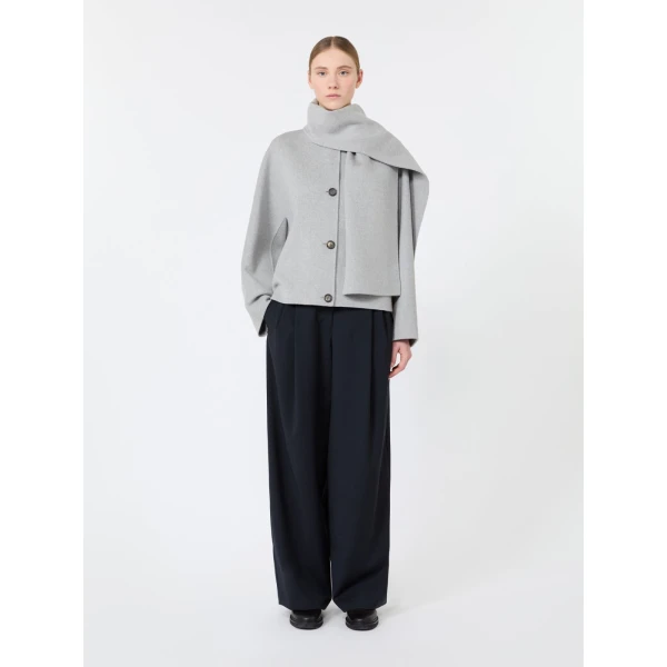 Max Mara Tartufo Wool Cloth Wide-Leg Trousers in Ultramarine | Wide leg pants | Luxury Shoes 